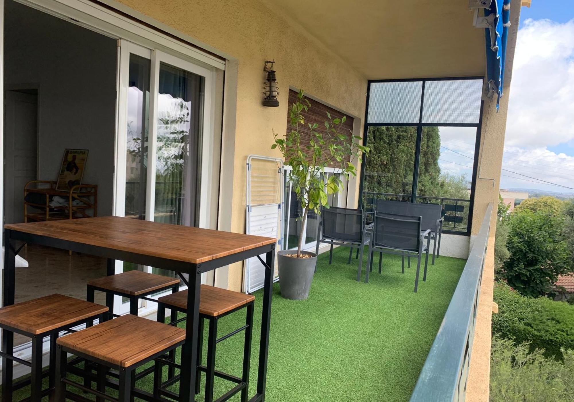 Vence T3 Vue Mer Grande Terrasse Exterior photo